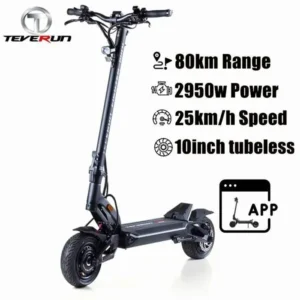 Trottinette Électrique Pliable Teverun Fighter mini pro – Moteur 2000W – Batterie 60V 25Ah – Pneus 10 Pouces – Autonomie 80 km