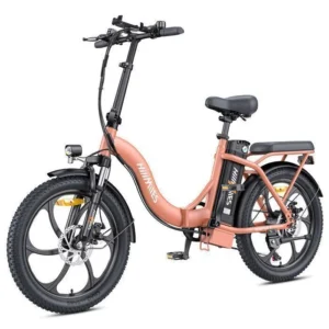 Vélo électrique Pliable Hillmiles MilePort 1 – Autonomie 60km – Moteur 250W – Batterie 36V13Ah – Pneus 20 pouces – VTC Bike – Rose