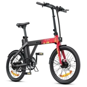 velo electrique pliable ENGWE P20 20 pouces vélo de ville Autonomie 100km Moteur 350W 32km/h Frein à disque Batterie 36V9.6Ah rouge