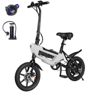 AVDLEU - Vélo Electrique Pliable - Roues 14" - Moteur 250W - Vitesse 25km/h - Batterie 36V 6.4Ah - Autonomie 15-25km (Mode ASSIST)