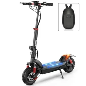 Trottinette Electrique ISCOOTER iX6 11″ 48V 1000W 150 kg Autonomie 65km 17.5Ah Pliable Noir,avec Écran LCD et Sac, pour Tout