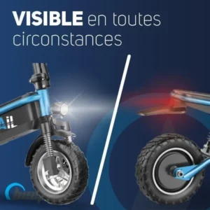 Trottinette électrique tout-terrain – BEEPER – Cross – 500W – 10″- 48V – 13Ah