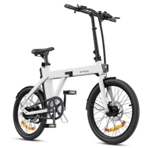 velo electrique pliable ENGWE P20 Autonomie 100km Moteur 250W Batterie 36V9.6Ah Frein à disque Pneus 20 pouces vélo de ville blanc