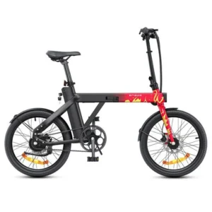 velo electrique pliable ENGWE P20 20 pouces vélo de ville Autonomie 100km Moteur 350W 32km/h Frein à disque Batterie 36V9.6Ah rouge