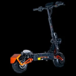 Trottinette électrique Obarter D5 Autonomie 120km 70km/h Double Moteur 5000W pneus 12 pouces Batterie 48V 35Ah Noir